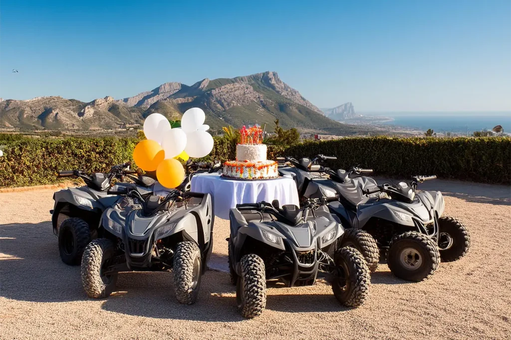 Quad biking tours offer a unique way to mark special occasions.