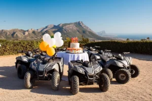 Quad biking tours offer a unique way to mark special occasions.